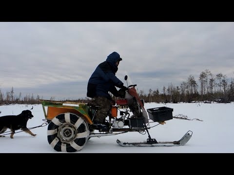 Видео: На снегоходе на АКИМ четвёртый день