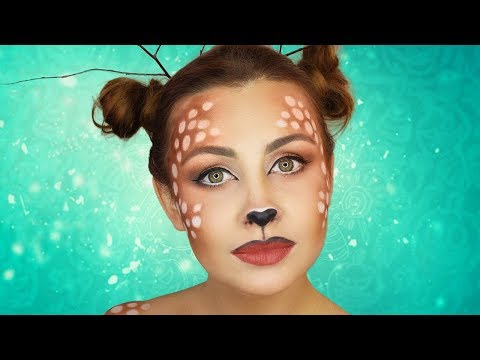 Видео: МАКИЯЖ НА ХЭЛЛОУИН 🎃 HALLOWEEN: Я ОЛЕНЬ