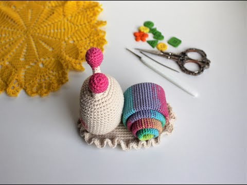 Видео: Мастер-класс Улитка. Часть2. Вязаная улитка.