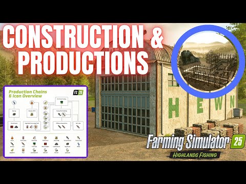 Видео: НОВЫЕ КОНСТРУКЦИИ И ПРОИЗВОДСТВА! - Farming Simulator 25