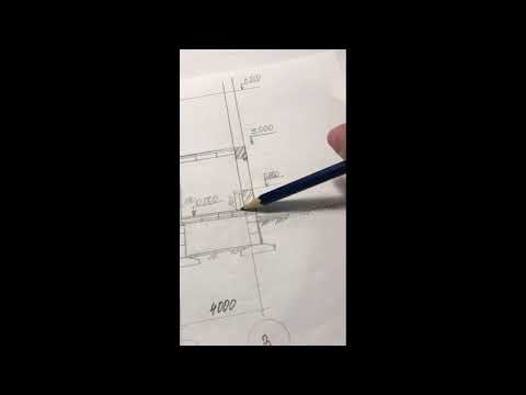 Видео: Построение разреза жилого двухэтажного дома по лестничной клетке.