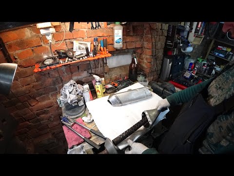 Видео: Racer ranger RC 250 GY 8A . Замена набивки глушителя.