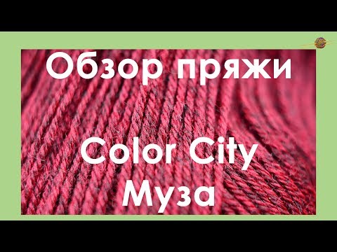 Видео: ОБЗОР ПРЯЖИ. Color City Муза. Шерстяная пряжа со льном. || Начни вязать!
