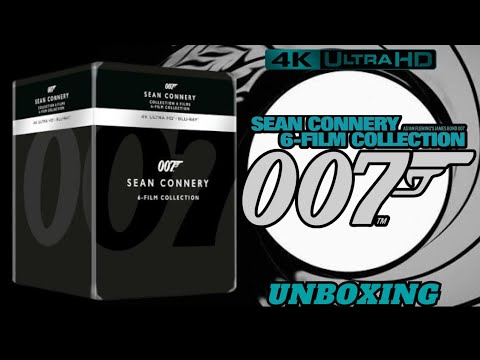 Видео: Распаковка коллекции Steelbook Blu-ray фильмов о 007 Шоне Коннери и Джеймсе Бонде 4k Ultra HD.