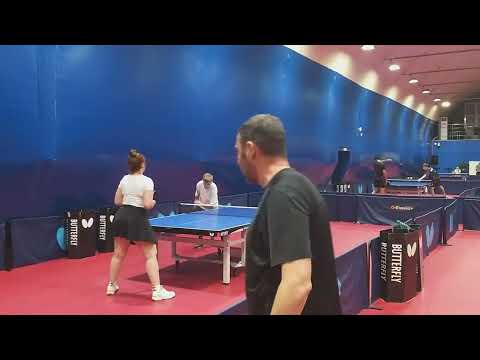 Видео: Марина против Ростислава.1 сет счёт около 30!