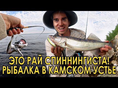 Видео: Взял палатку, спиннинг и поехал в рай рыбака! Рыбалка в Камском Устье.