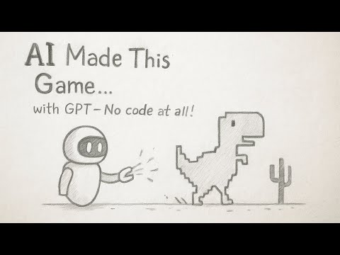 Видео: Я создал игру Google Dino с помощью GPT (без кода, только ИИ!)