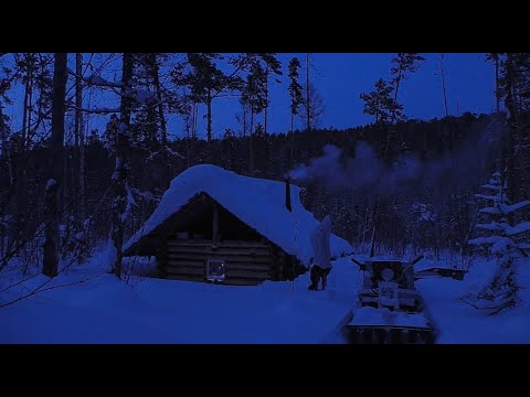 Видео: Тяжелый снег. Росомаха. Быт в избушках.