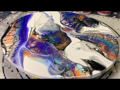 Видео: № 97 Красочный Colorshift Techno Swipe - US Floetrol CA |  Акриловая заливка |  Жидкое искусство