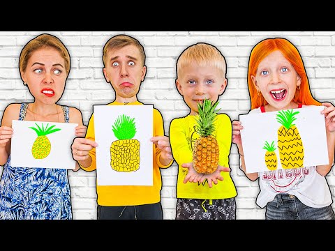 Видео: НАРИСУЙ Точь-в-Точь или СЪЕШЬ ЭТО!   *Omg*