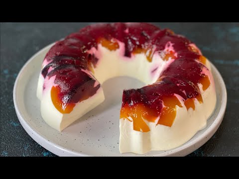 Видео: Желейный торт БИТОЕ СТЕКЛО 🍮 // Легкий десерт без выпечки