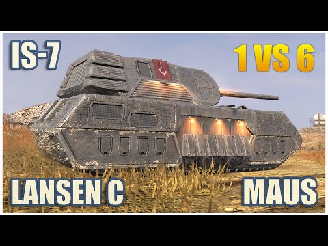 Видео: Maus, ИС-7 & Lansen C • WoT Blitz Gameplay
