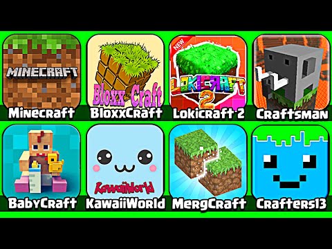 Видео: Сборка игр Minecraft: Bloxx Craft, KawaiiWorld, Lokicraft 2, TheCrafters13, MergeCrafter, Craftsman