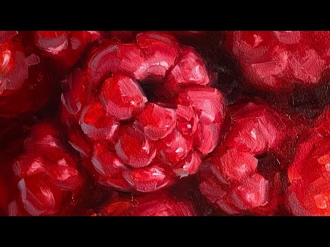 Видео: Мастер класс маслом "Малина"