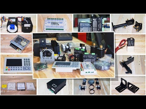 Видео: Обзор комплектующих для сборки лазерного CO₂ станка ЧПУ резки и гравировки неметаллов