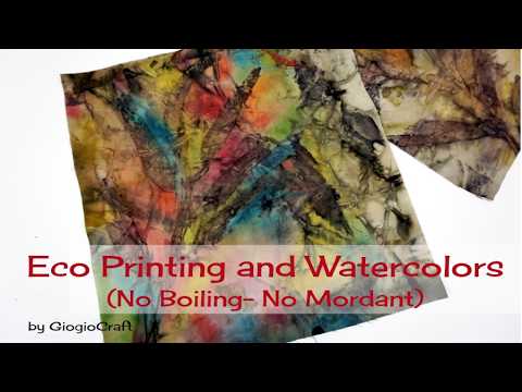 Видео: Экопечать и акварель. Без кипячения и химикатов.