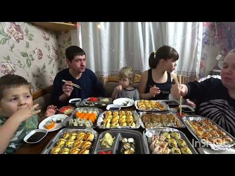 Видео: вкусные роллы 👍🍣🥢мукбанг