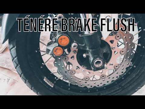 Видео: Промывка тормозной жидкости Yamaha Super Ténéré и проверка насоса ABS