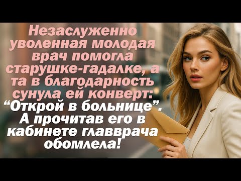 Видео: Возвращаясь за вещами после незаслуженного увольнения, молодая фельдшер помогла  старушке...