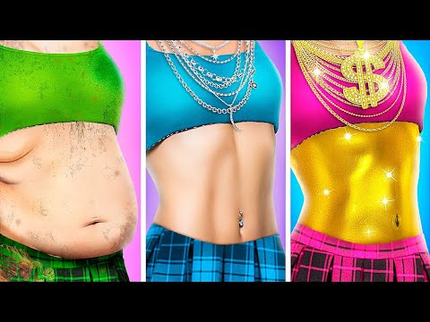 Видео: Богатая vs Бедная vs Ультра Богатая || Популярная Студентка VS Ботанша