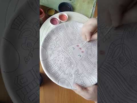 Видео: Роспись лица ангобами