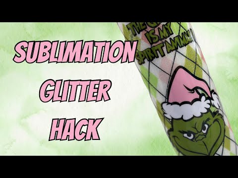 Видео: Учебное пособие по созданию стакана с блестками для сублимации