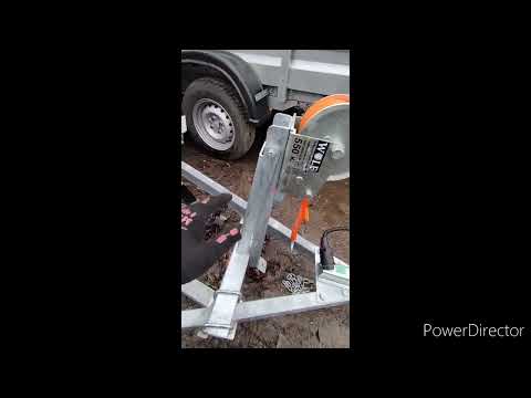Видео: Кронштейн с лебедкой на бортовой прицеп.