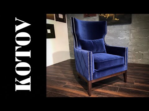 Видео: fireplace armchair. каминное кресло. time-lapse