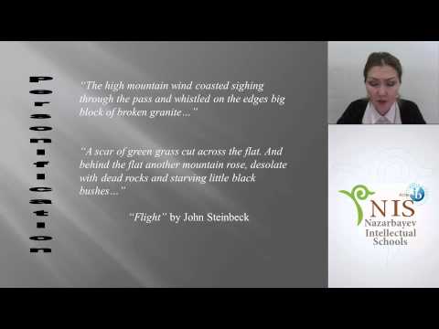Видео: Poetic devices  work with poetic material Жасынова С А
