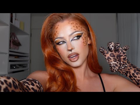 Видео: леопардовый гламур - макияж для хэллоуинской it-girl!!🐆♡
