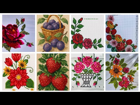 Видео: #1 Потрясающая и элегантная схема для вышивки крестом / Идеи для вышивки чарсути / Ручная вышивка
