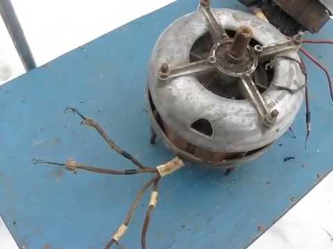 Видео: №16 электродвигатель СССР от советской стиральной машинки   с пусковой обмоткой подключение ремонт