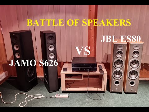 Видео: Битва колонок Jamo S626 VS JBL E80 – любительский обзор от Макса