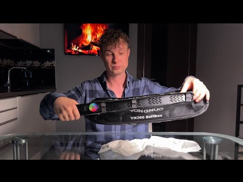 Видео: YONGNUO YN360 Softbox ! Софтбокс для световой палки. Сравнение до и после. Фотограф Владимир Набоков