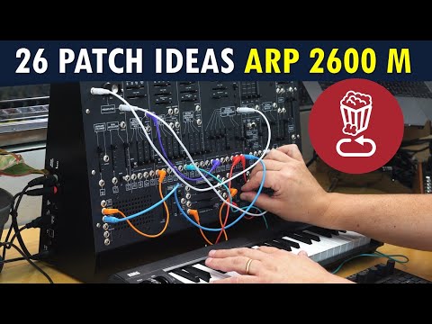 Видео: Korg ARP 2600M // 26 идей для патчей // Обзор руководства и плюсы/минусы (советы должны работать ...