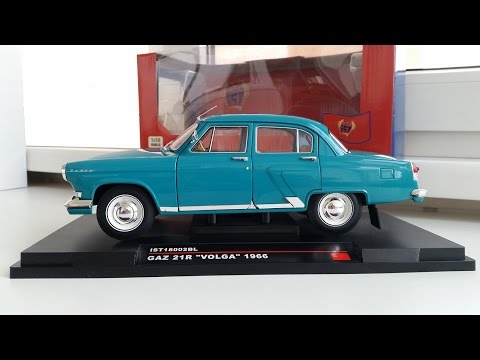 Видео: ГАЗ 21 Р 1966 1:18 IST . Обзор модели 21-й Волги .