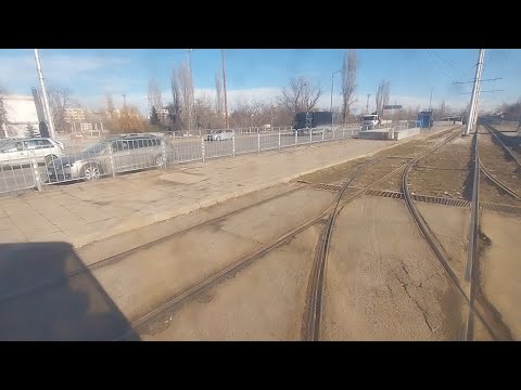 Видео: София, България. Трамвай 22 (Автостанция Изток - Депо Искър) с T6A5