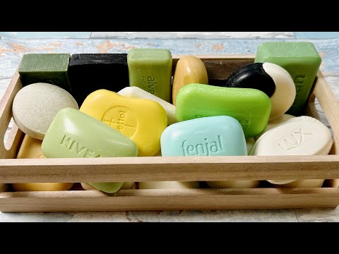 Видео: ASMR soap cutting 💚 Резка мыла АСМР