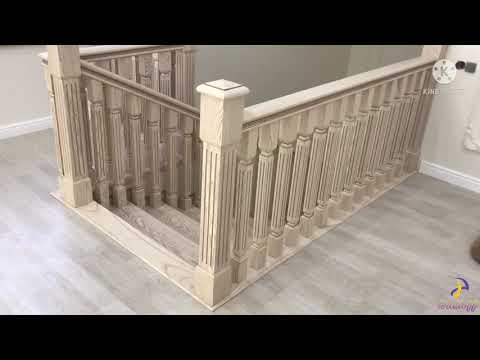 Видео: Лестница шпонирование из МДФ