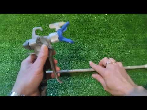 Видео: Безвоздушный окрасочный пистолет. Нюансы и моменты при эксплуатации