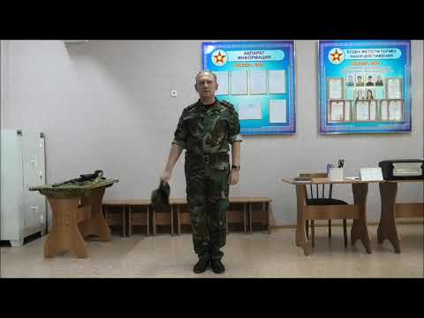 Видео: Лукьянов А М  Отдание воинского приветствия на месте и в движении