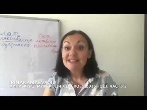 Видео: Ирина Камаева. Мужское и женское  Часть 2