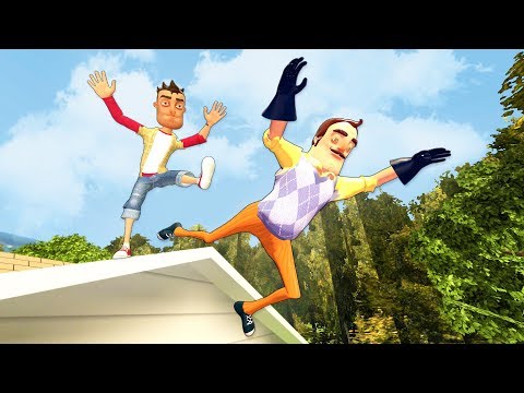 Видео: Hello Neighbor: Рэгдолл Прыжки и Падения [GMOD] - Серия 19