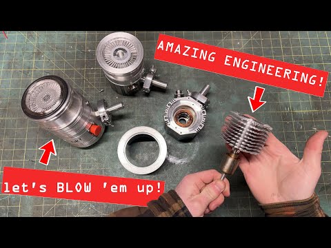 Видео: Что такое турбомолекулярный вакуумный насос? Разборка, обнаружение и УНИЧТОЖЕНИЕ!