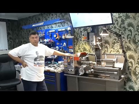 Видео: JET BD-11GDMA Токарно-фрезерный станок.