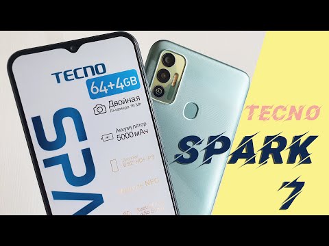Видео: TECNO SPARK 7 - Обзор | NFC | Батарея 5000мАч | 4Gb+64Gb | Helio A25 | Тест PubG