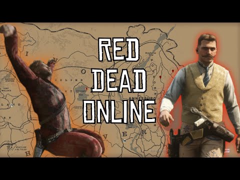 Видео: Один ковбой тащит другого (Red Dead Online) "Осеннее Вдохновение" №3