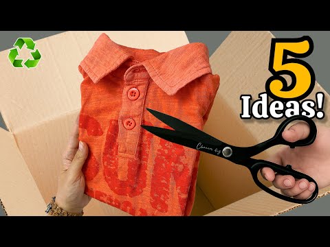 Видео: Превращаем картон и старые футболки 😱♻️ 5 ГЕНИАЛЬНЫХ идей для переработки, которые вас поразят!