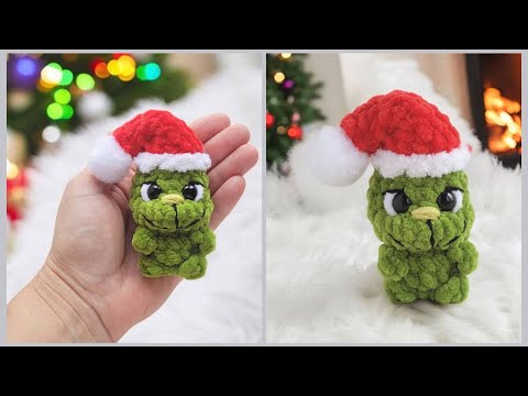Видео: Гринч маленький и несложный крючком из плюша🎄 crochet grinch tutorial👍 Häkeln Sie Grinch