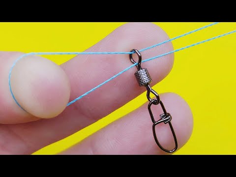 Видео: Топ 5 лучших рыболовных узлов, как привязать вертлюжок к основной леске, шнуру. Рыбалка 2023. 4k
